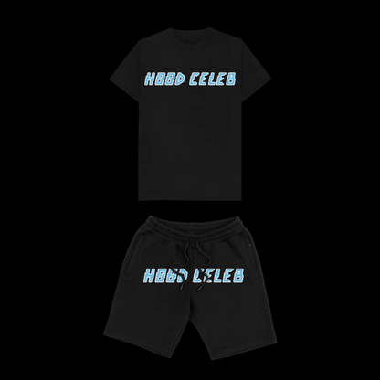 BACK2BASICS Short set (black/blue)