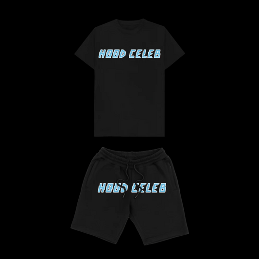 BACK2BASICS Short set (black/blue)